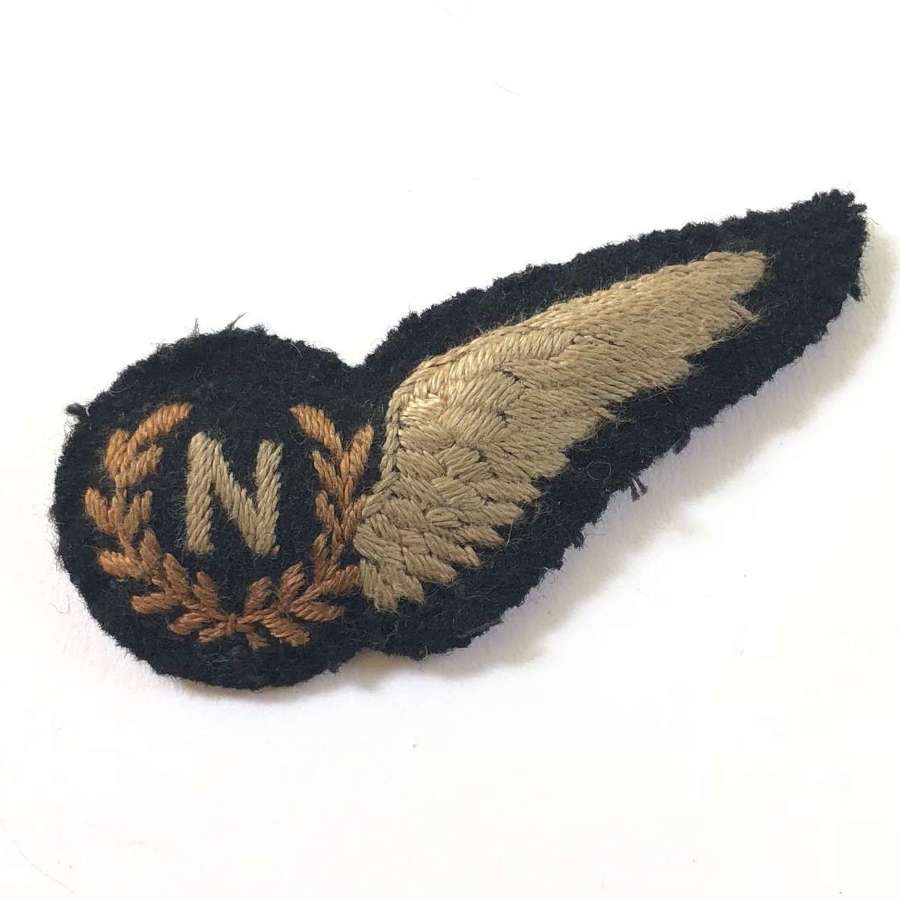 WW2 RAF Navigator’s Padded Brevet Badge.