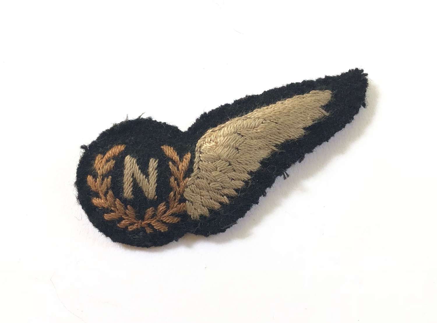 WW2 RAF Navigator’s Padded Brevet Badge.