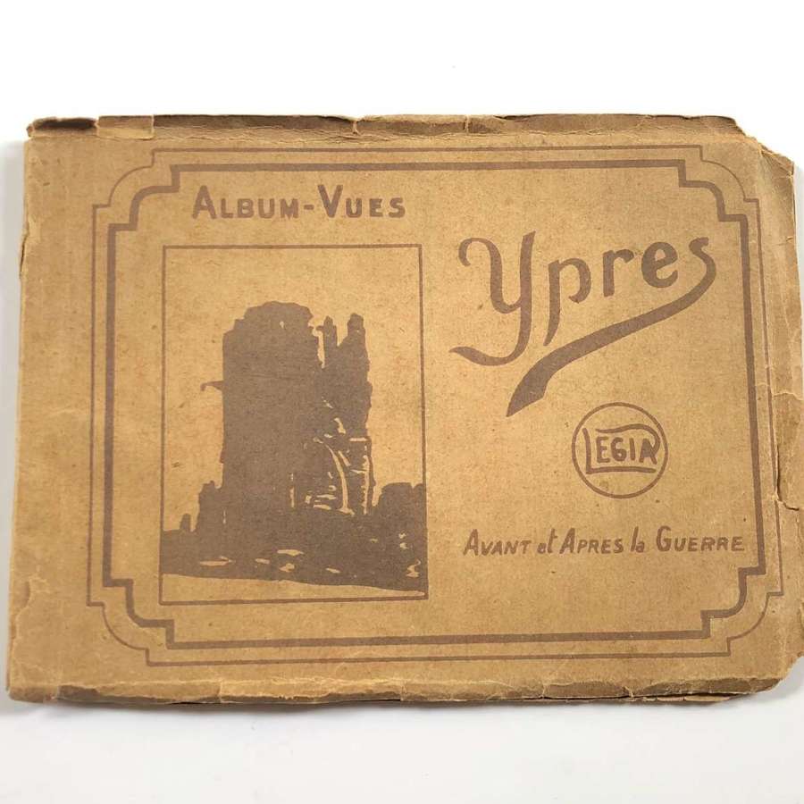 WW1 Souvenir Postcards of Ypres in Original Booklet.