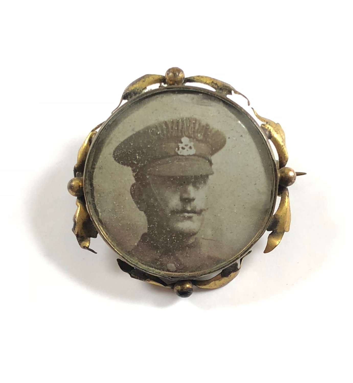 WW1 South Staffordshire Regiment Sweetheart Picture Brooch.