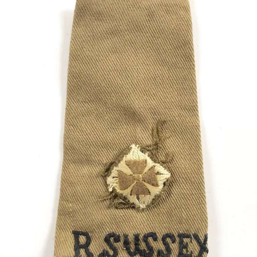 WW2 Royal Sussex Regiment KD 2nd Lieutenant Rank Slip On Rank.