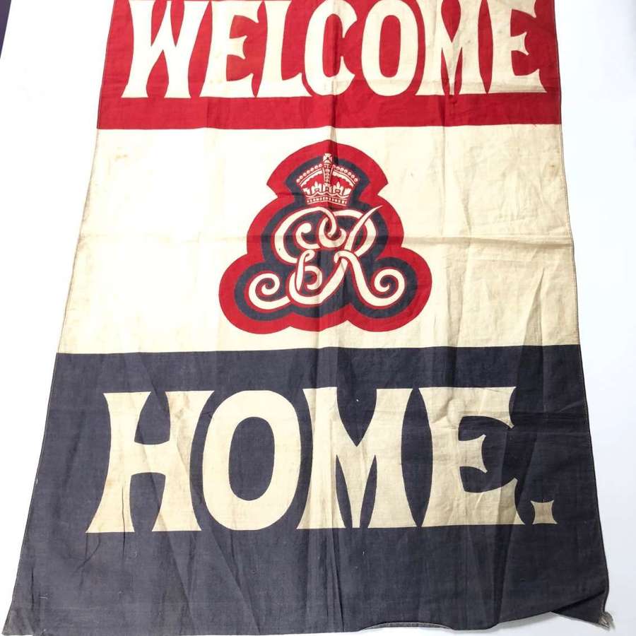 WW1 Period WELCOME HOME Flag.
