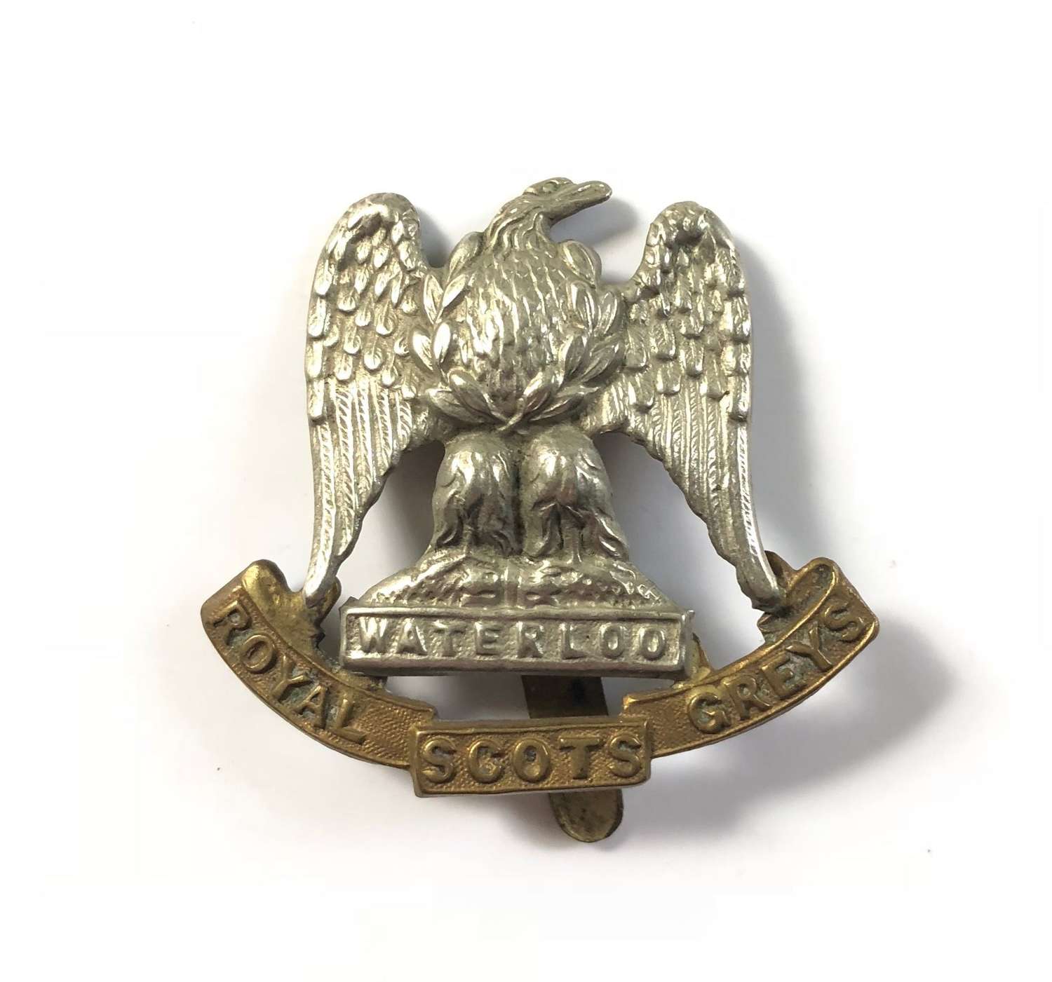WW1/ WW2 Royal Scots Greys Cavalry Cap Badge.