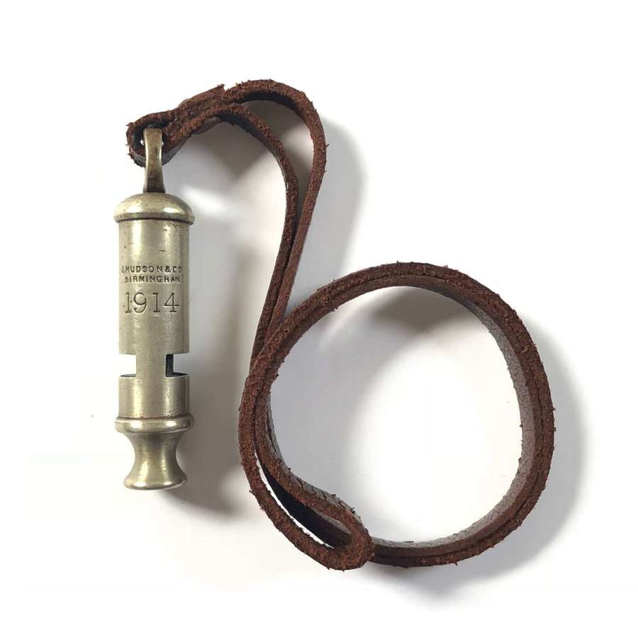 WW1 BEF 1914 Officer’s Trench Whistle By Hudson.
