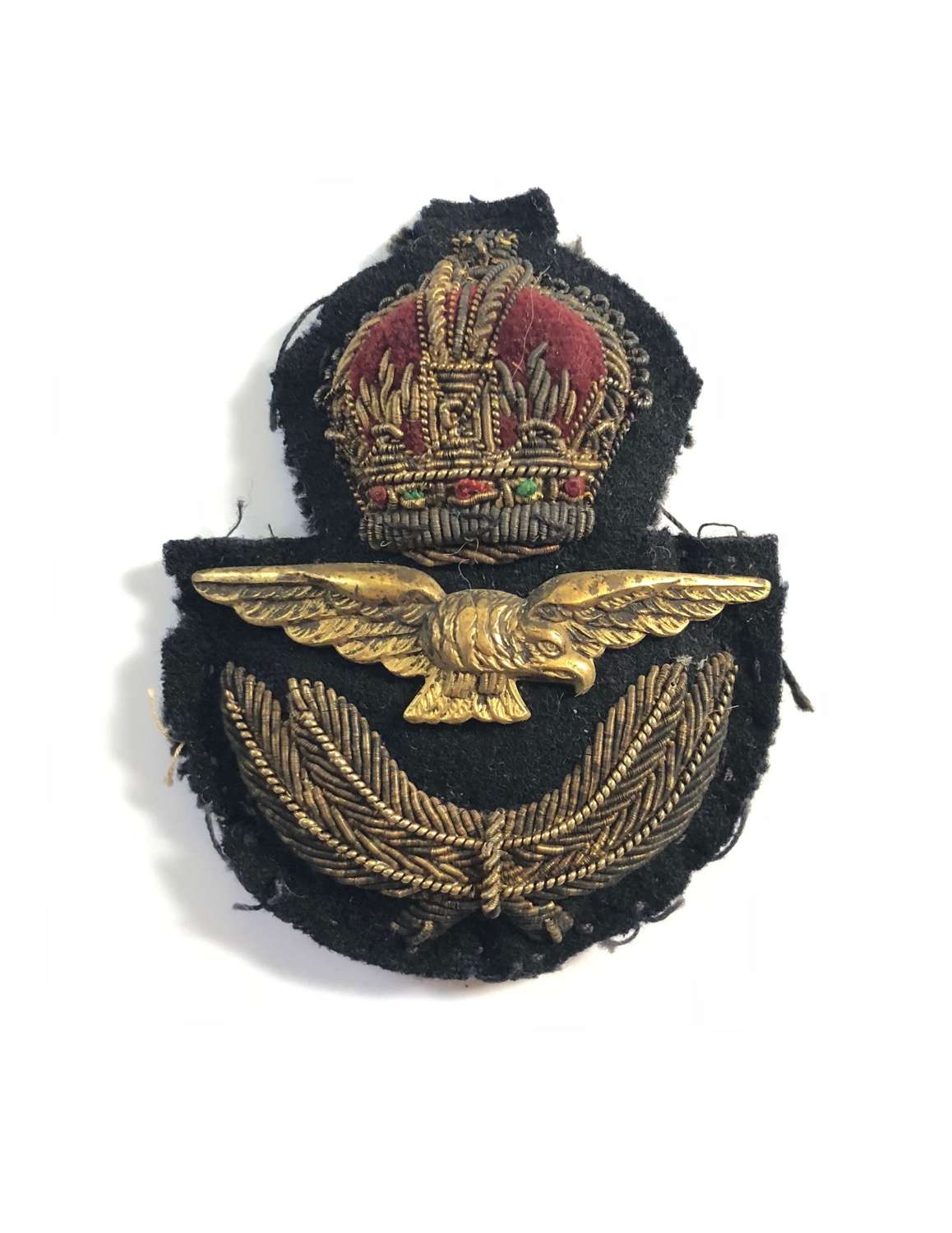 WW2 RAF Officer’s Bullion Cap Badge.