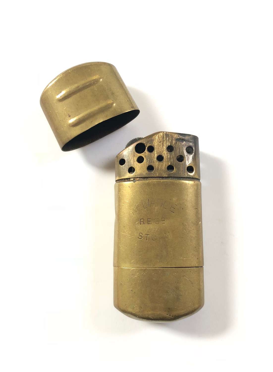 WW1 / WW2 Tommy Style Cigarette Brass Lighter.