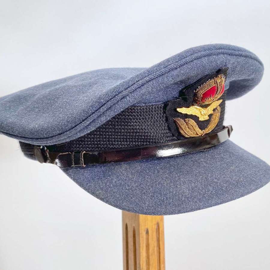 WW2 Pattern RAF Officer’s Service Dress Cap Very Large Size.