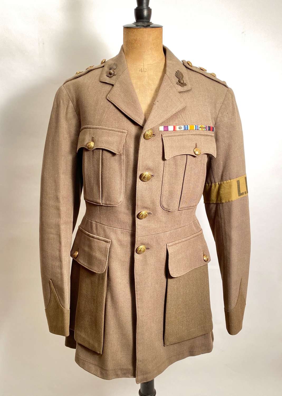 1920 Norfolk and Suffolk Yeomanry Tunic of Lord Bury.