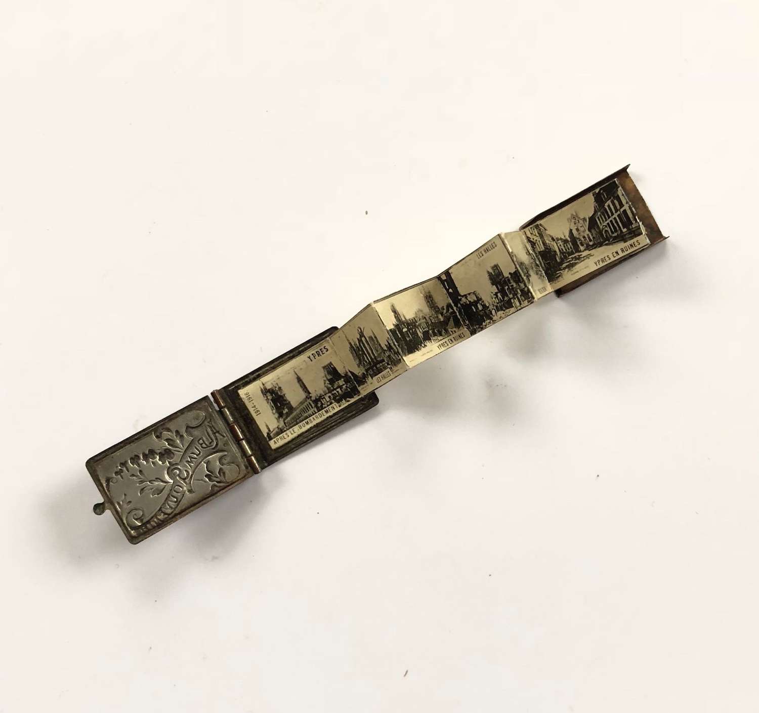 WW1 Ypres Miniature Book Photo Album Locket Charm