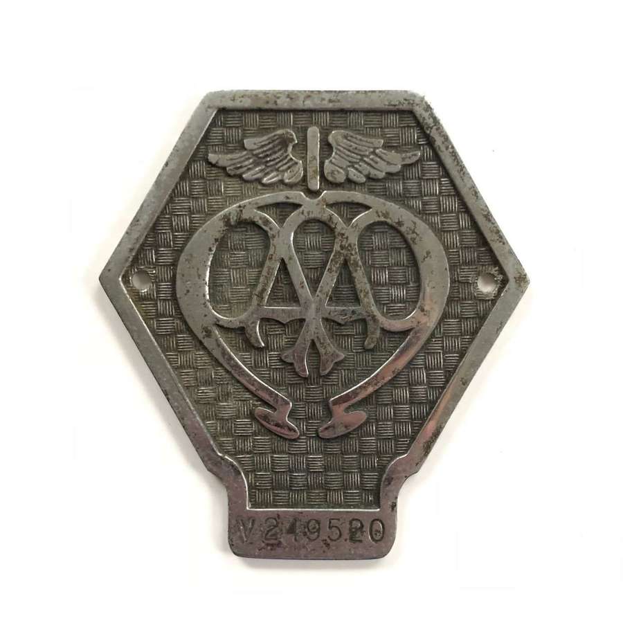 WW2 Pattern AA Industrial commercial vehicle Section Car Lorry Badge