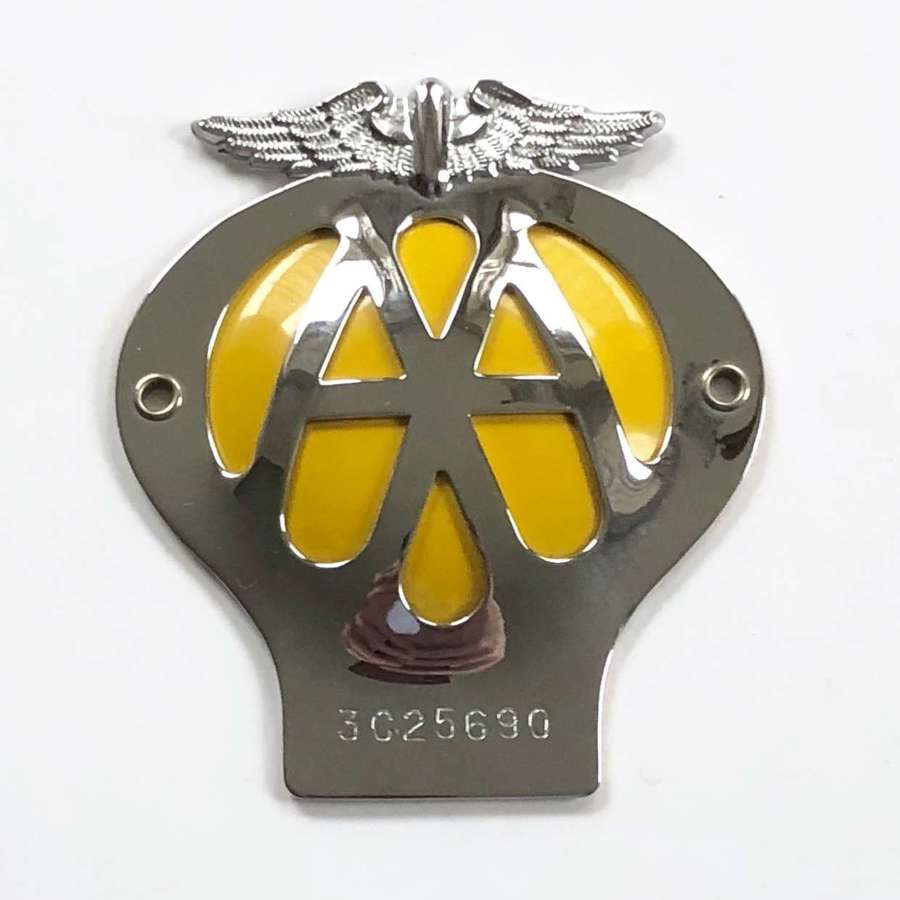 Cold War Period AA Automobile Association Car Badge.