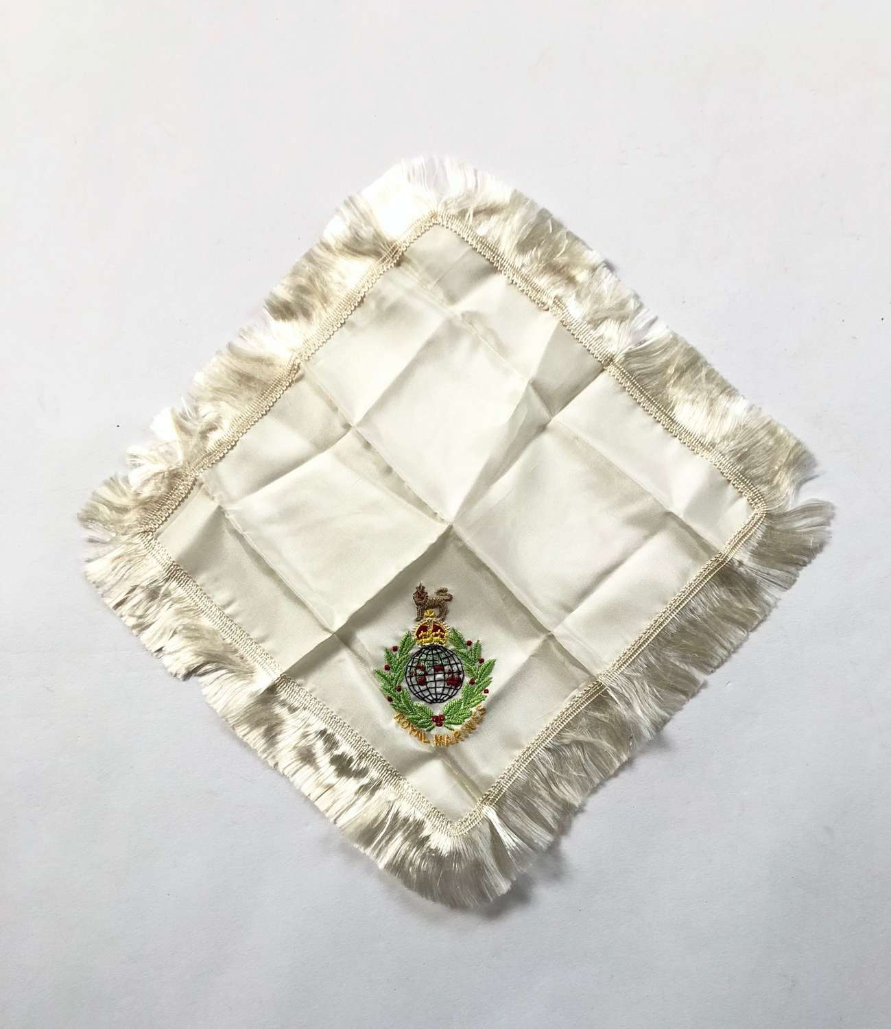 WW2 Royal Marines Silk Sweetheart Handkerchief.
