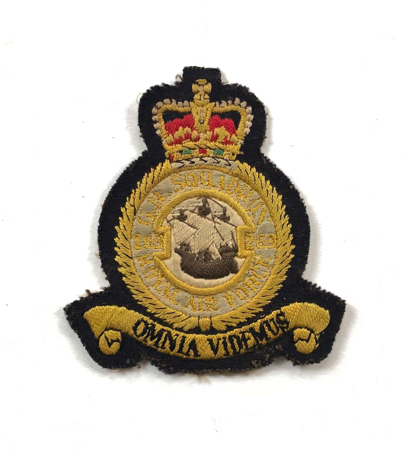 RAF Cold War Period 269 Sqd Flying Suit Squadron Badge.