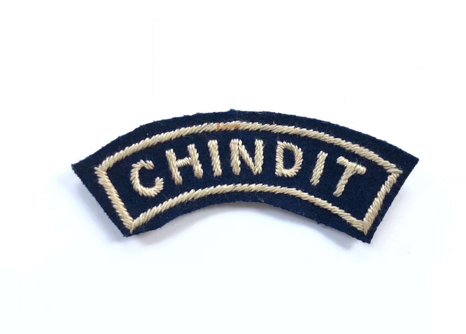 WW2 Special Forces Far East Chindit Shoulder Title Badge.