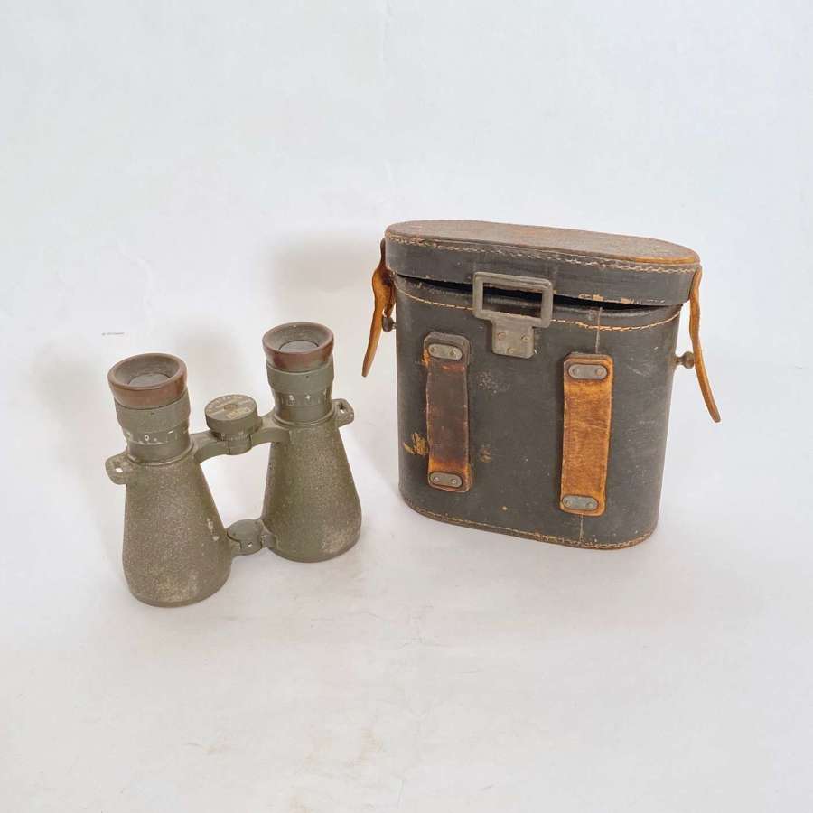 WW1 German 1918 Erzat Binocular Case & Binocular.