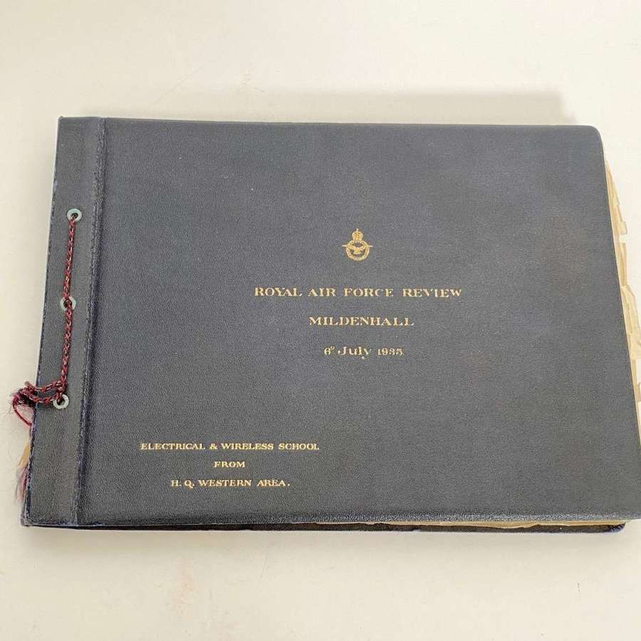 RAF Review Mildenhall 6th July 1935 Official Photograph Album.