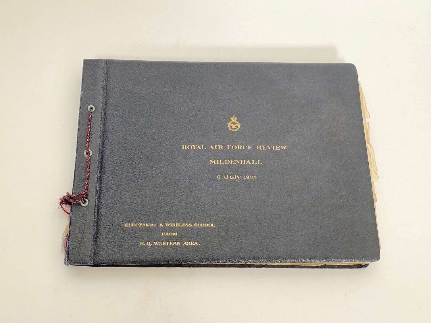 RAF Review Mildenhall 6th July 1935 Official Photograph Album.