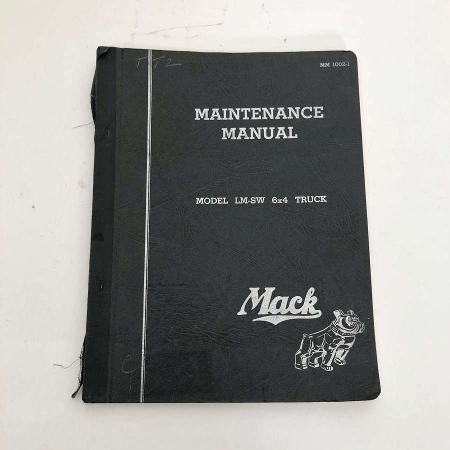 WW2 MACK LM-SW 6x4 Truck Manual.