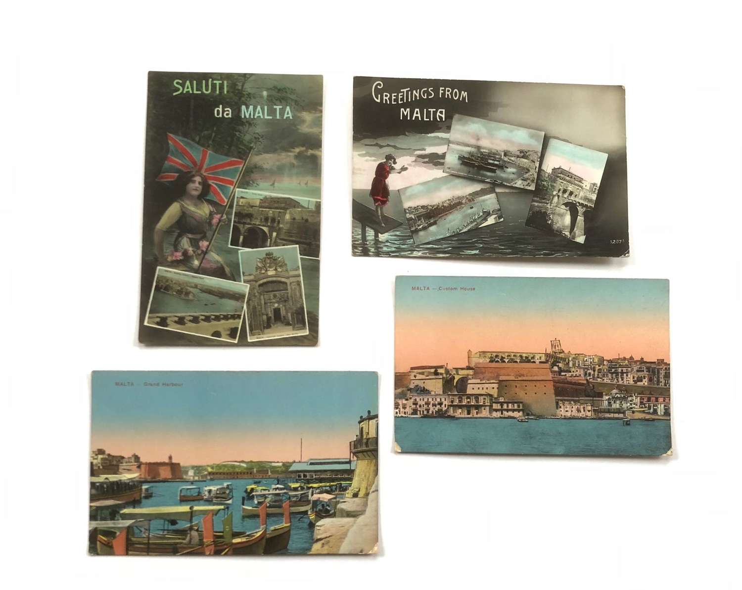 WW1 Patriotic Postcards of Malta.