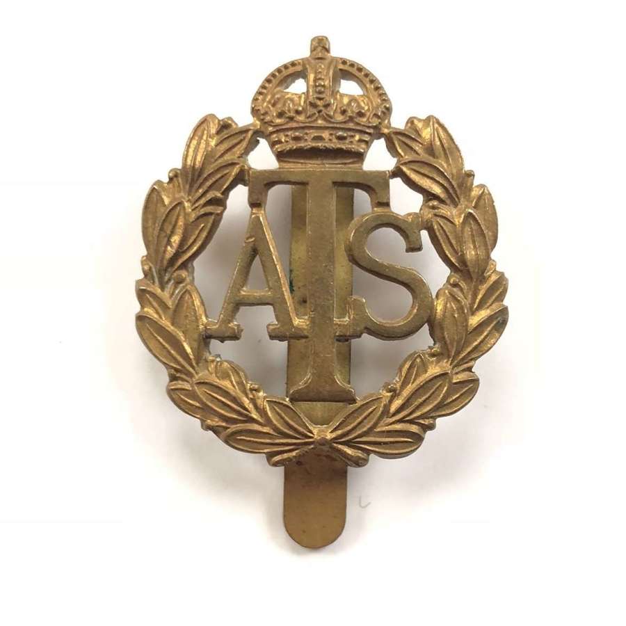 WW2 ATS Other Rank’s Brass Cap Badge.