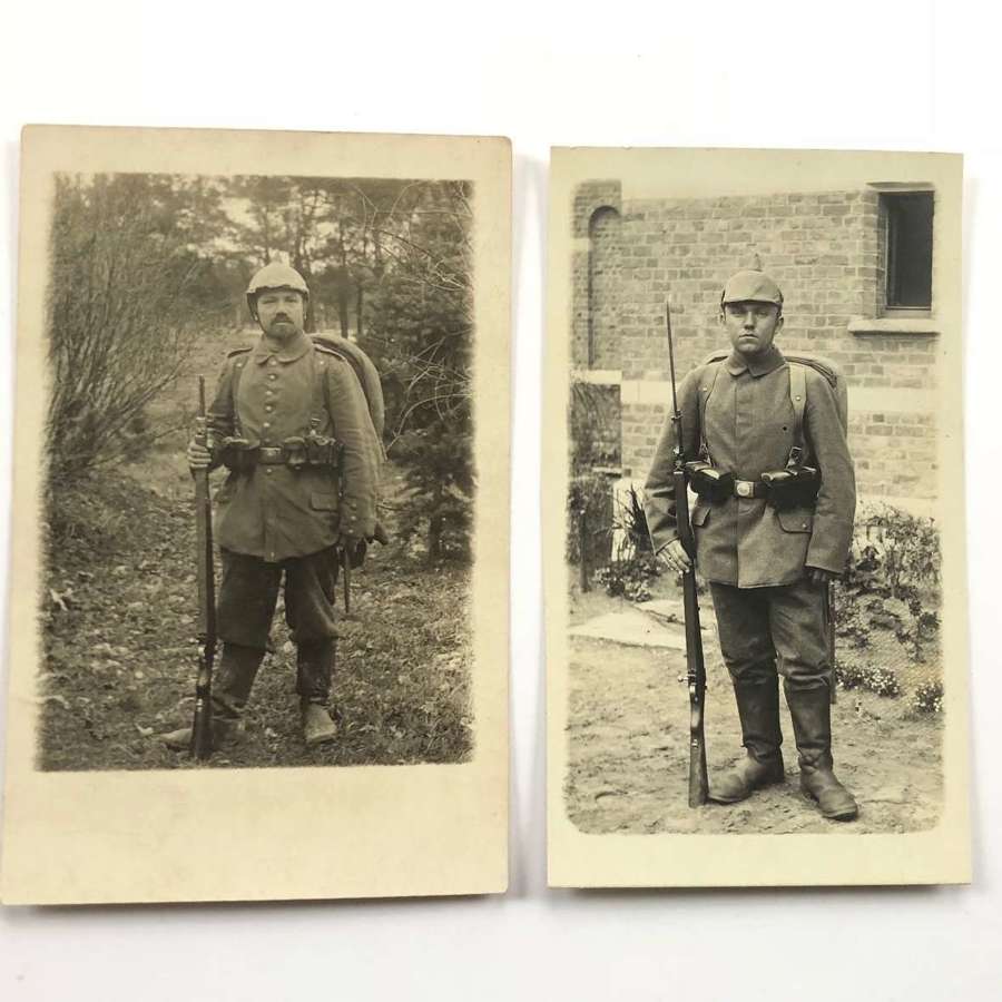 WW1 Imperial German Original Photographic Postcards.