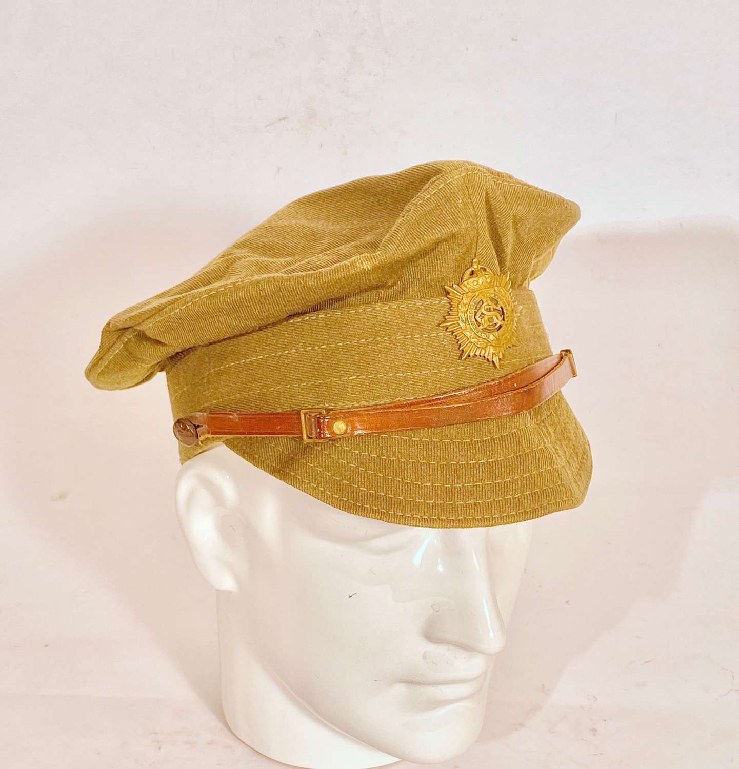 WW1 1918 Army Service Corps Other Rank's Denim Trench Cap.