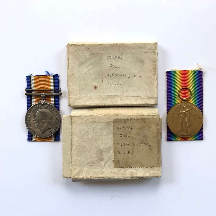 WW1 RAF Medal Pair.