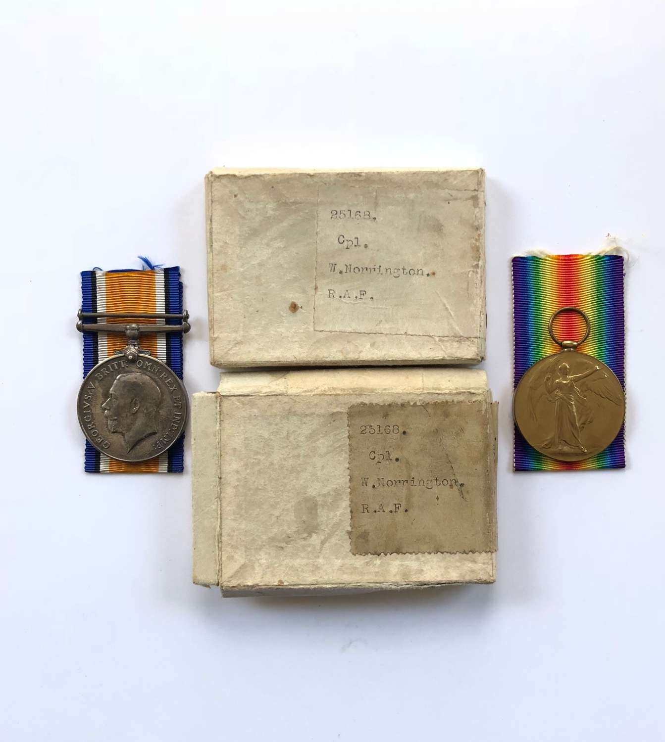 WW1 RAF Medal Pair.