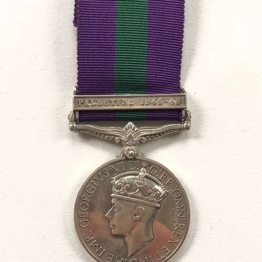 RAMC General Service Medal Clasp Palestine 1945-48.