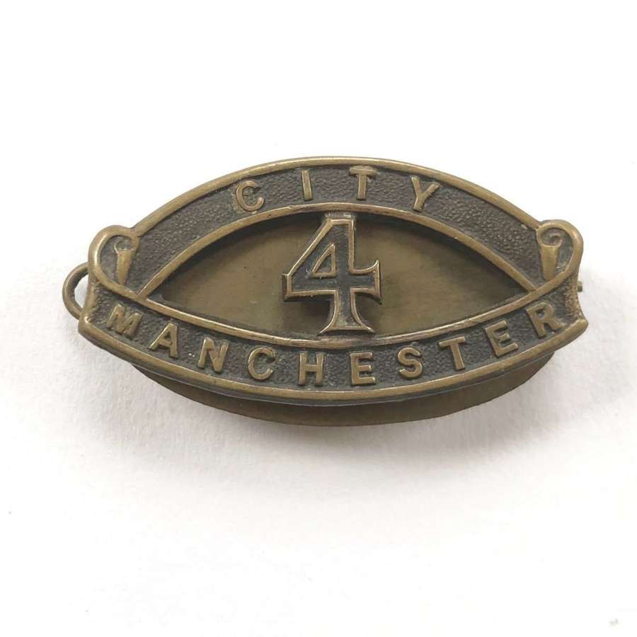WW1 CITY / 4 / MANCHESTER Manchester Pals shoulder title.