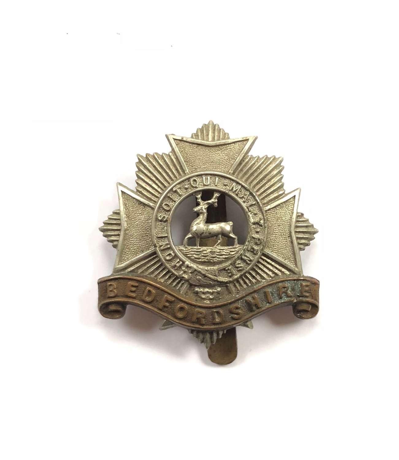 WW1 Period Bedfordshire Regiment Cap Badge.