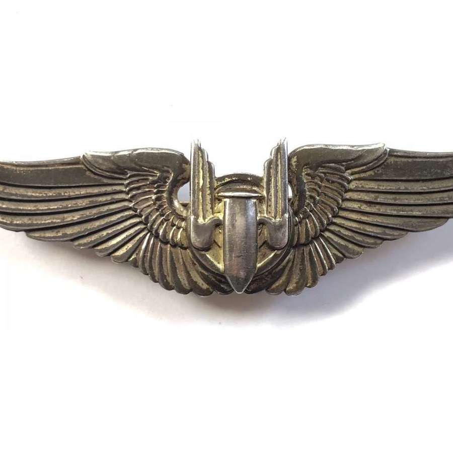 WW2 US Air Force Silver Air Gunners Badge.