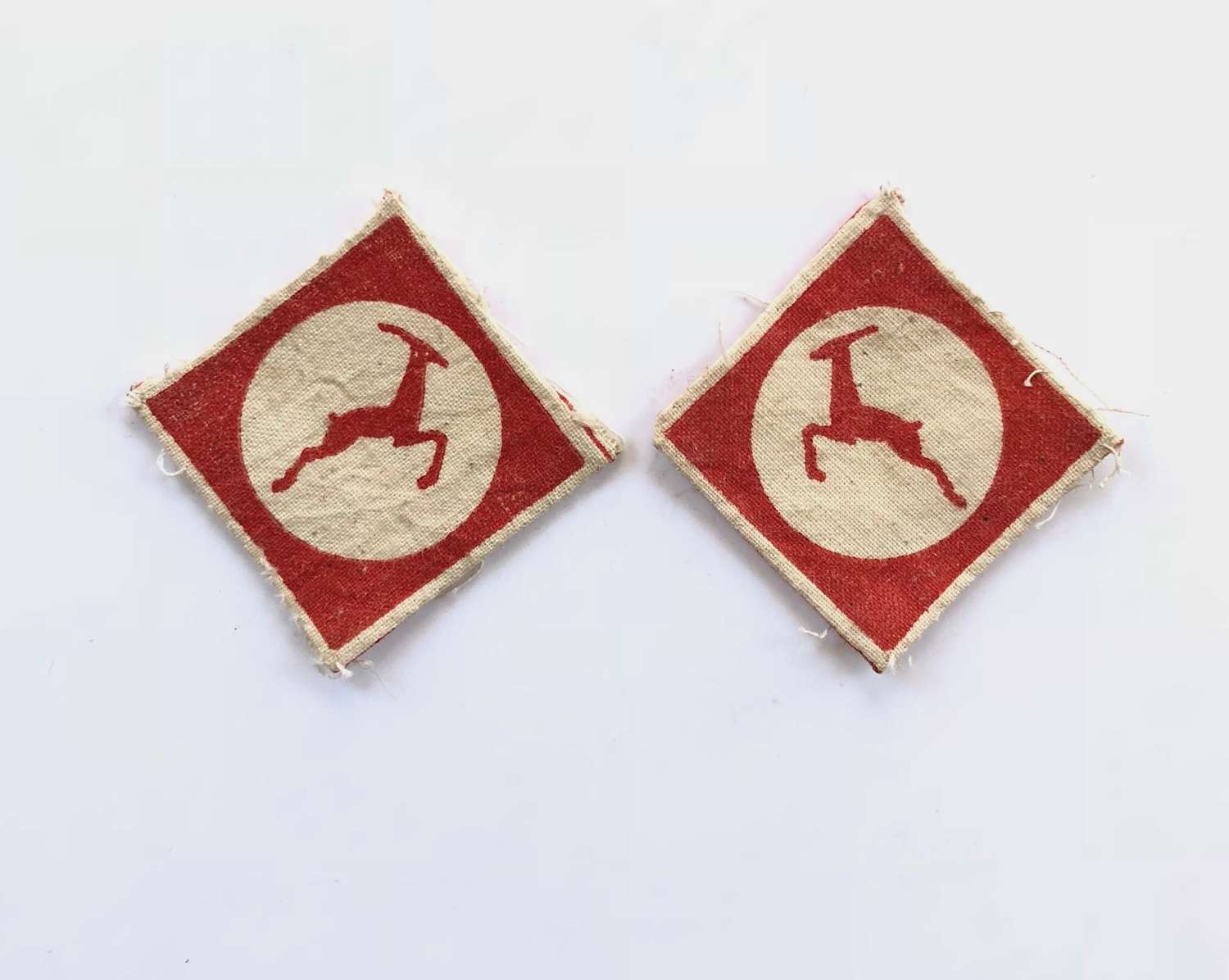 British 13 Corps Pair of Formation Badges.