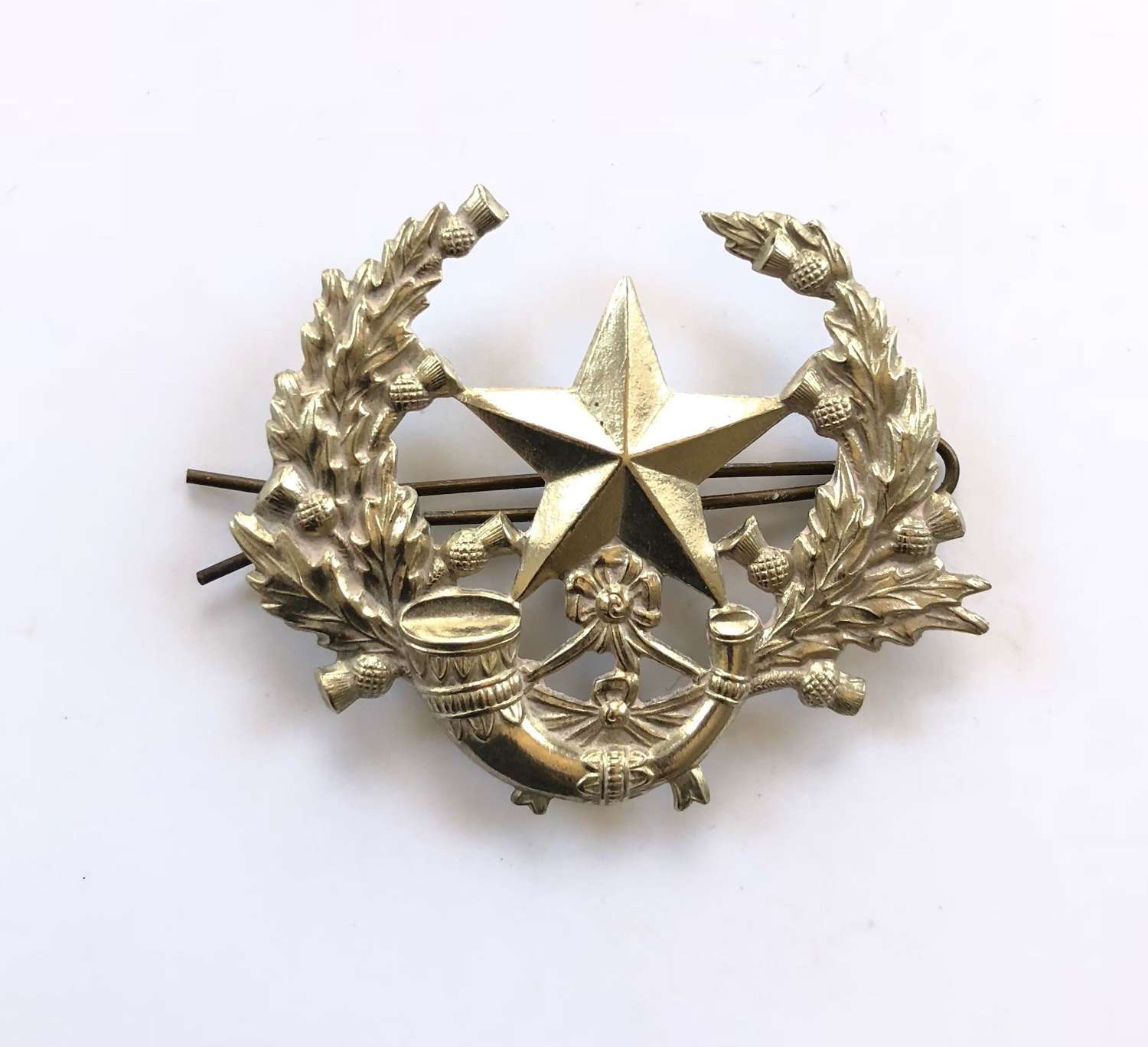 WW1 / WW2 Pattern Cameronians Original Cap Badge