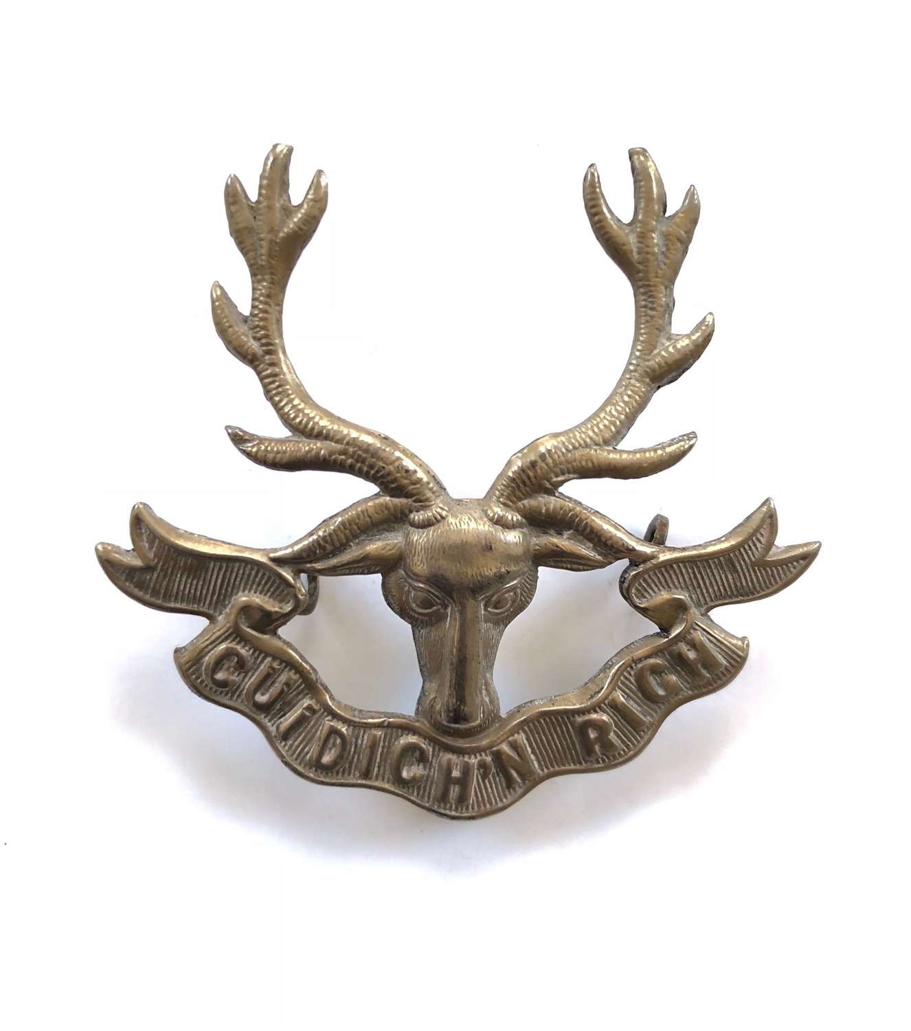 WW1 / WW2 Pattern Seaforth Highlanders Original Cap Badge