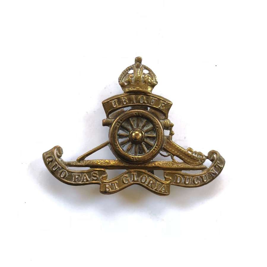 WW1 / WW2 Pattern Royal Artillery Original Cap Badge