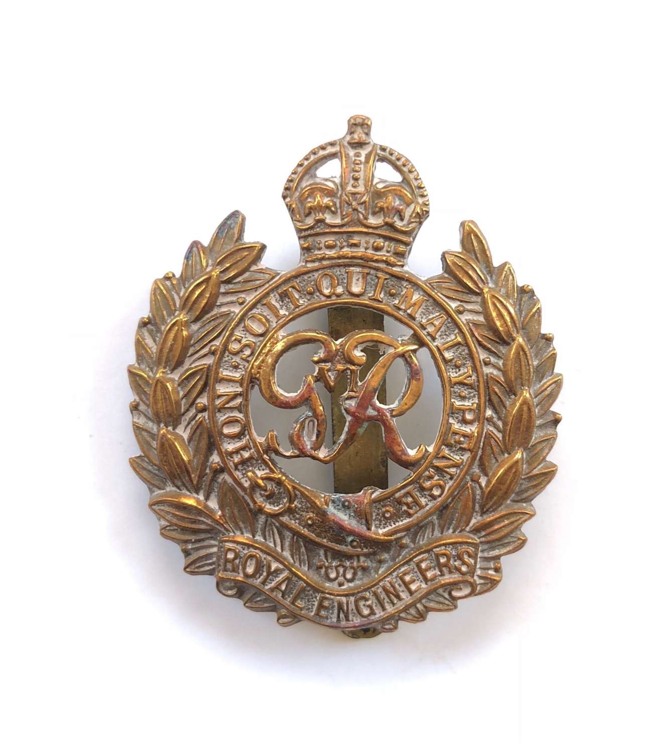 WW2 Pattern Royal Engineers Original Cap Badge