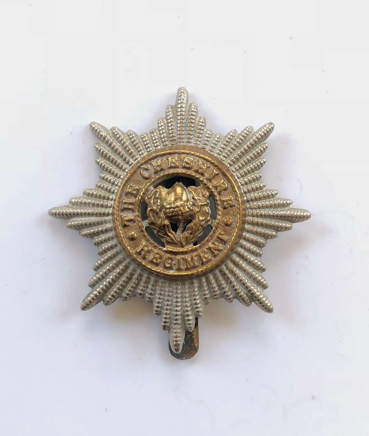 WW2 Pattern Cheshire Regiment Original Cap Badge