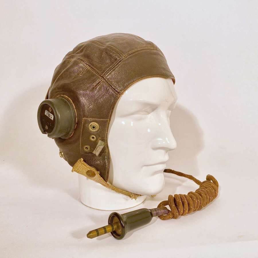 WW2 Period RAF C Type Aircrew Flying Helmet.