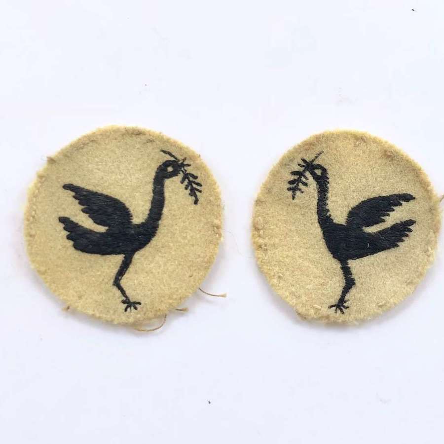 WW2 23rd Armoured Brigade Pair of Formation Badges.