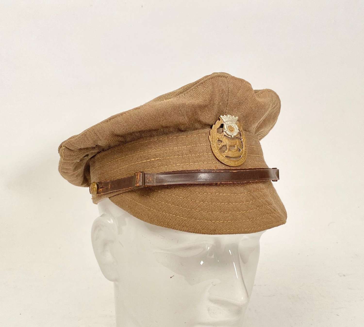 WW1 Yorks & Lancs Regiment Other Rank's Denim Trench Cap.