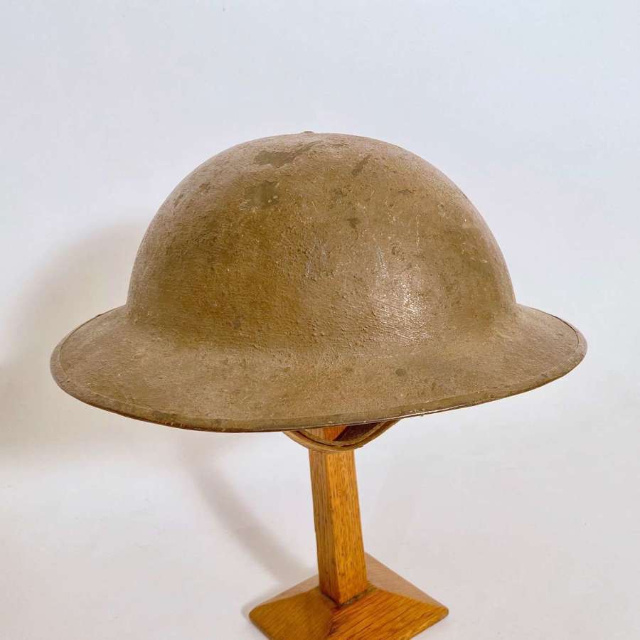 WW1 British Scottish made Brodie Steel Helmet.