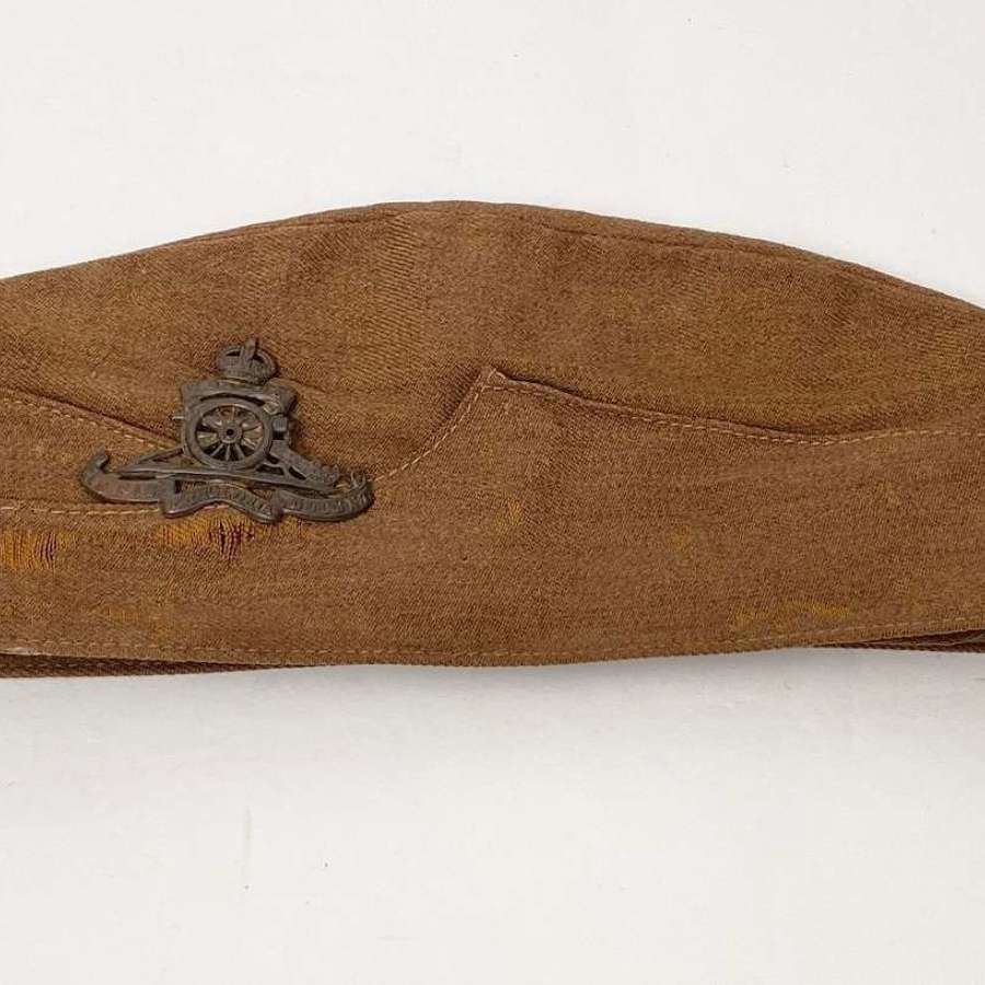 WW2 1940 Royal Artillery Side Cap.
