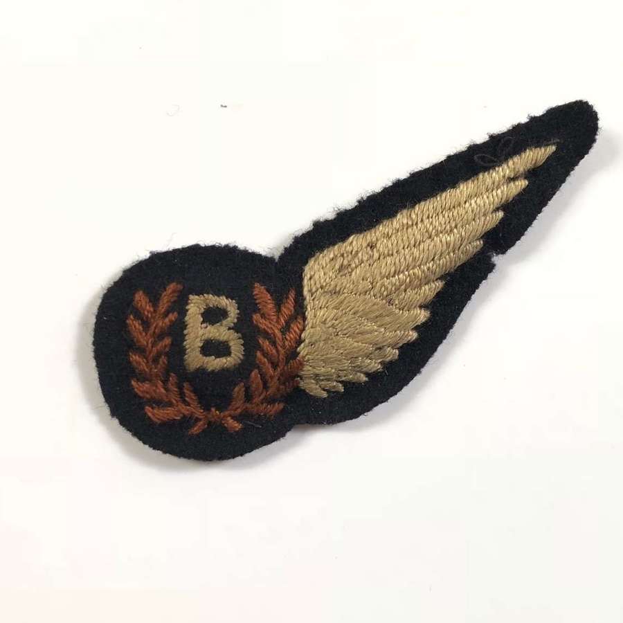 WW2 RAF Bomb Aimer’s Brevet Badge.
