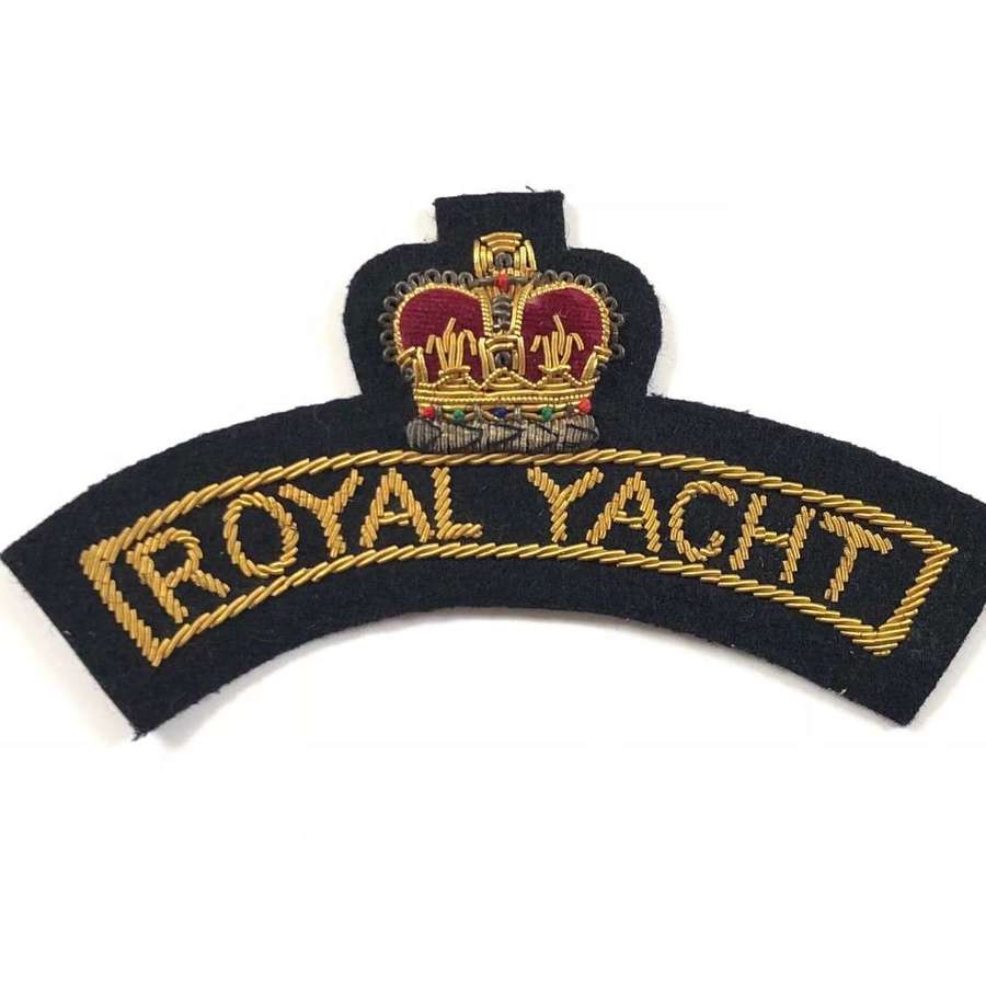 Royal Navy Royal Yacht Britannia Bullion Badge.