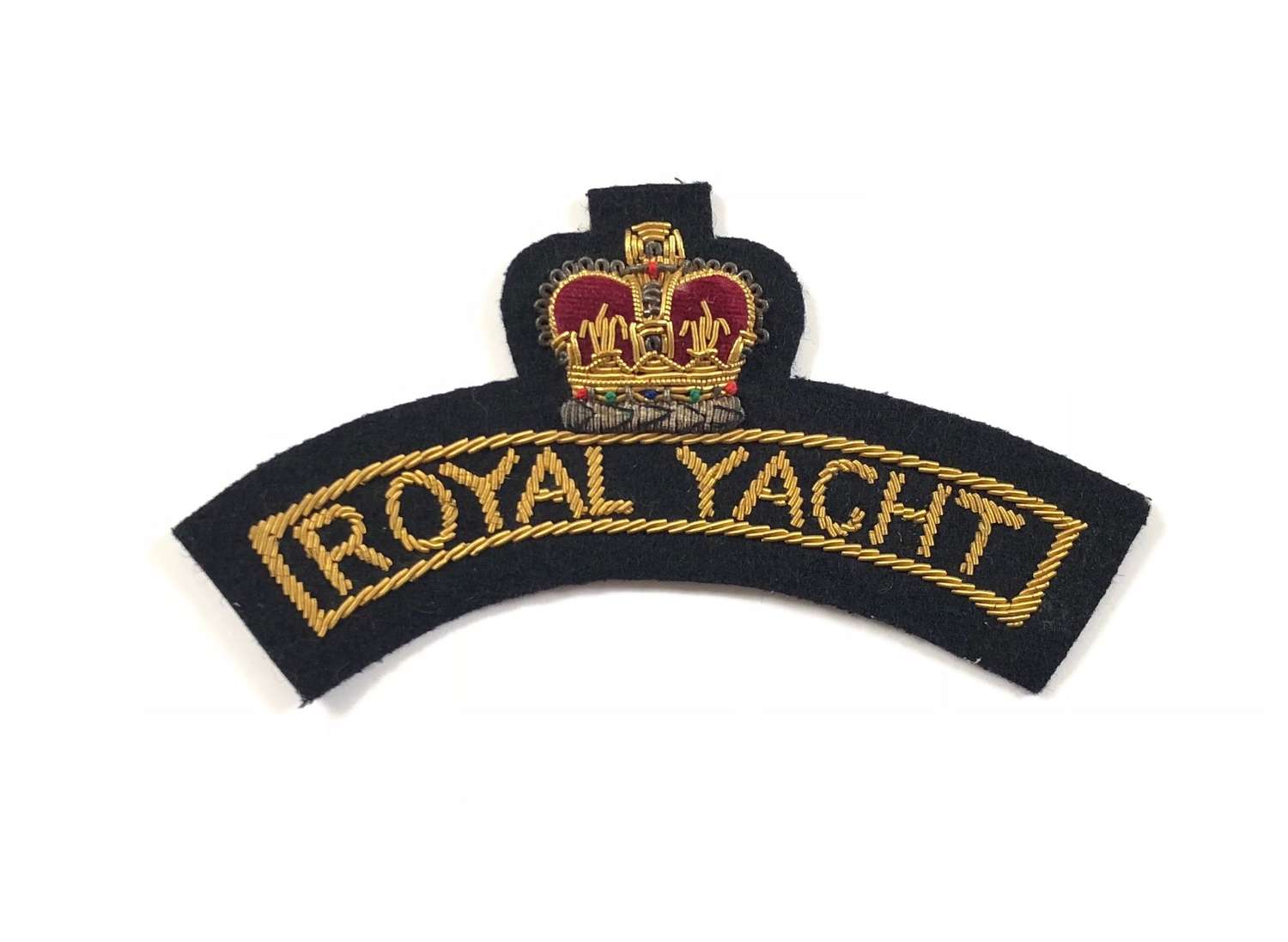Royal Navy Royal Yacht Britannia Bullion Badge.
