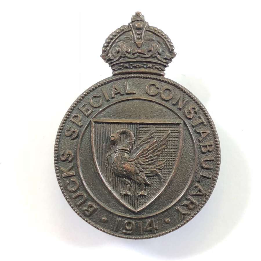 WW1 1914 Buckinghamshire Special Constabulary Police Badge.