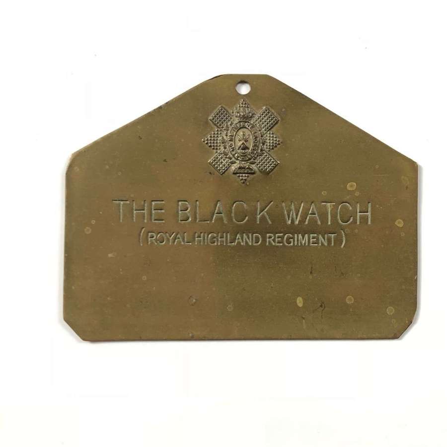 Black Watch Brass Duty Bed Plate.