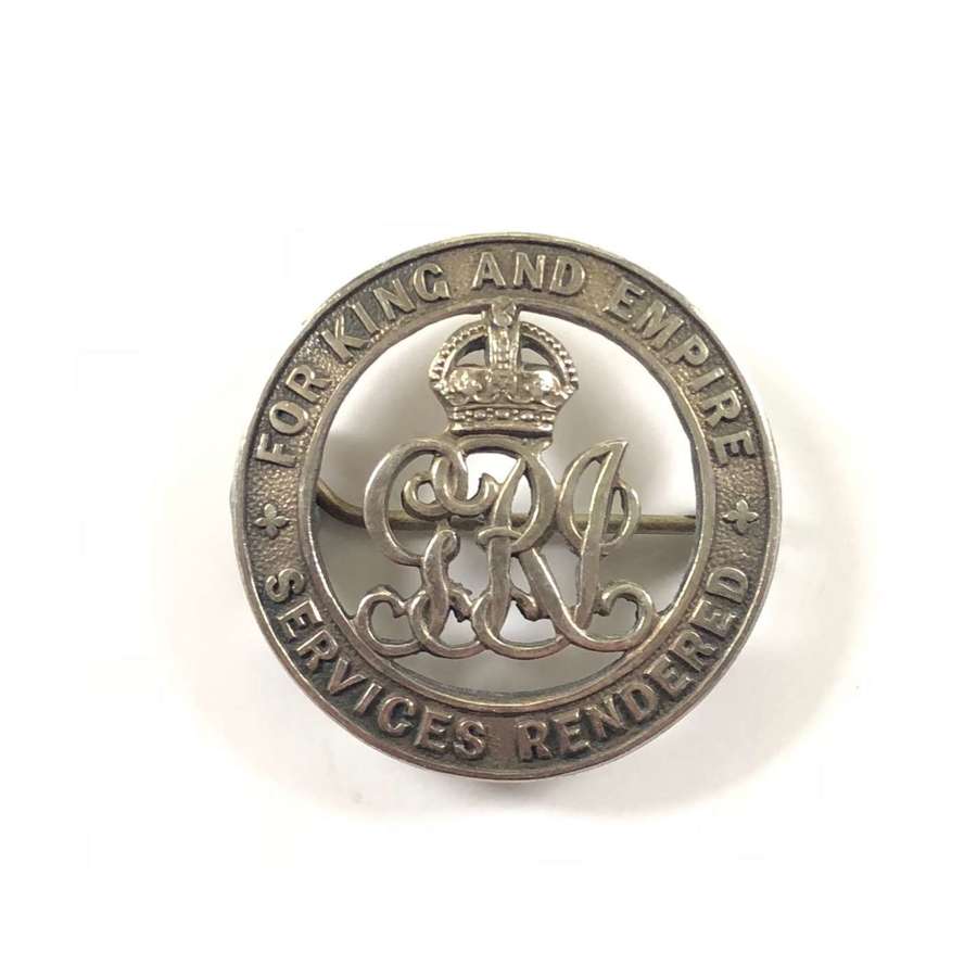 WW1 Devon Royal Engineers Silver War Badge.