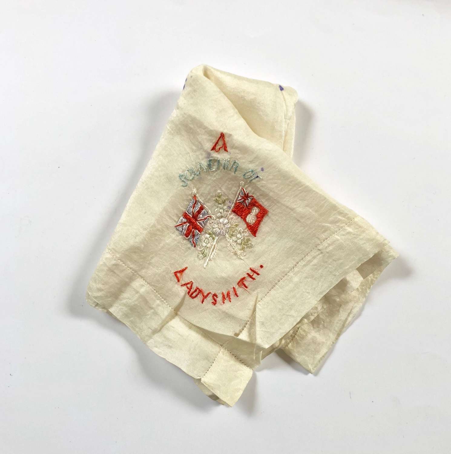 Boer War souvenir of Ladysmith Handkerchief.